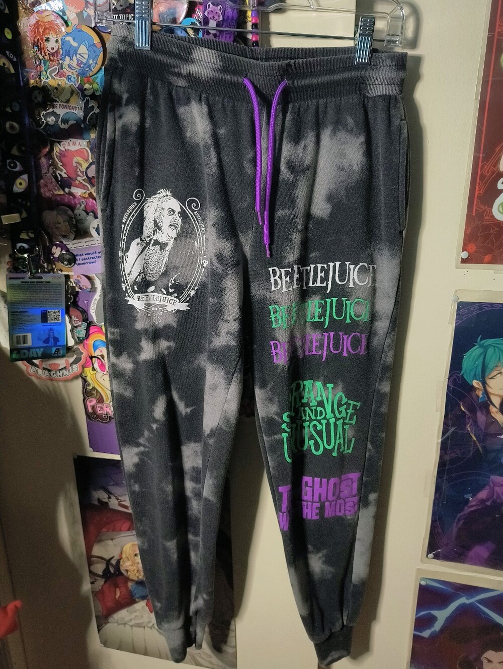 Hot Topic Halloween Beetlejuce Sweatpants
